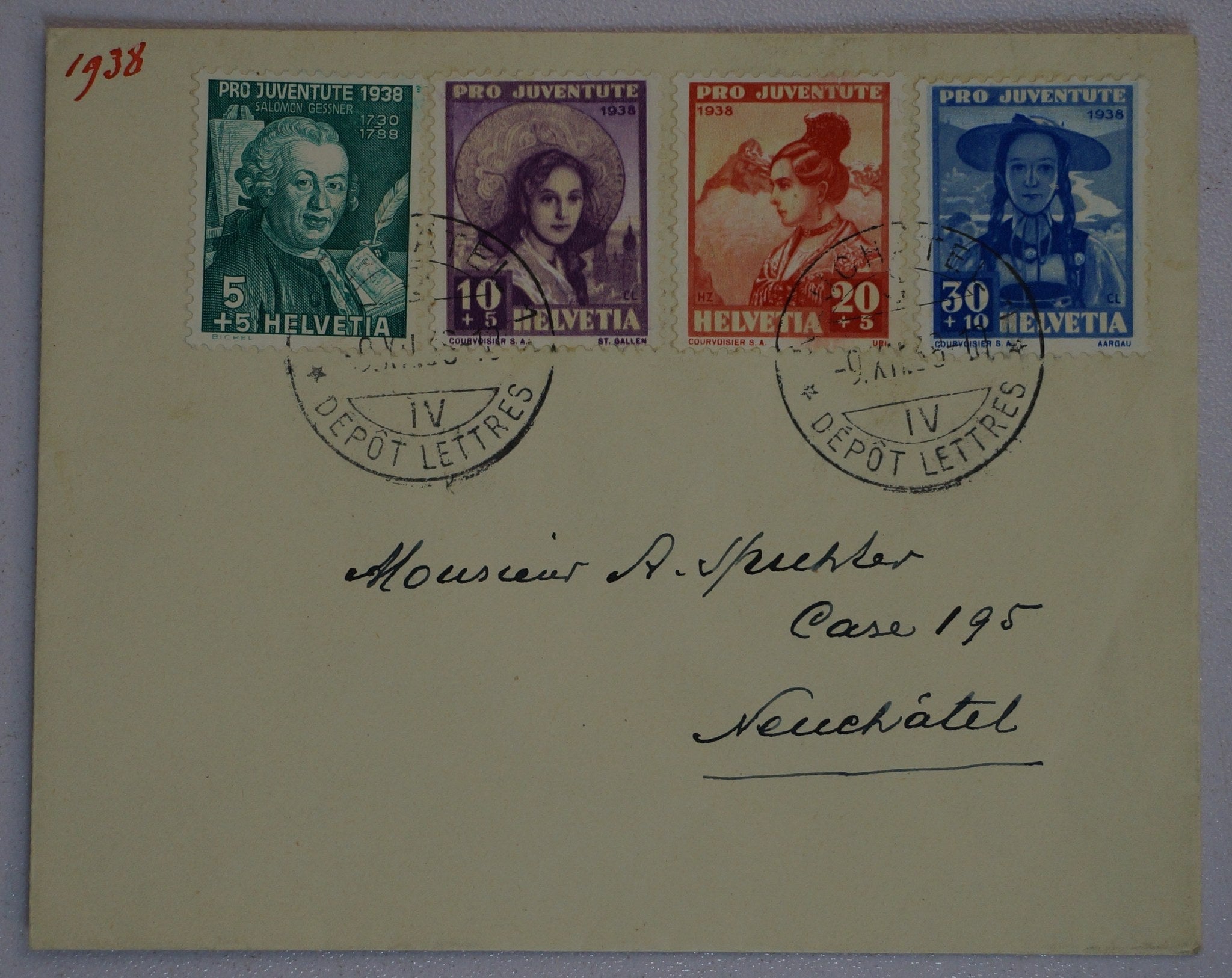 CH - Pro Juventute - 1937+1938 Satzbriefe - Neuchatel - TOP