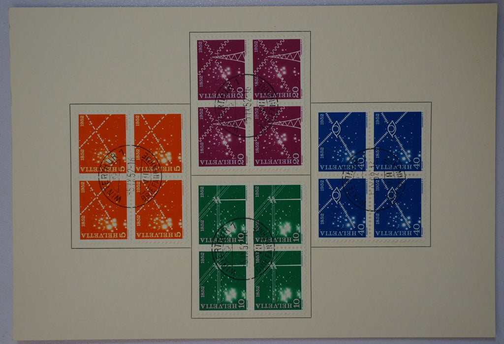 CH - Werbemarken - SBK Nr. 309 - 312 - Serie auf Jubikarte