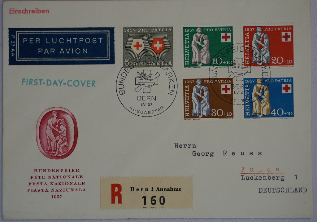 CH - Pro Patria - FDC's der Jahre 1957 / 1958 & 1960