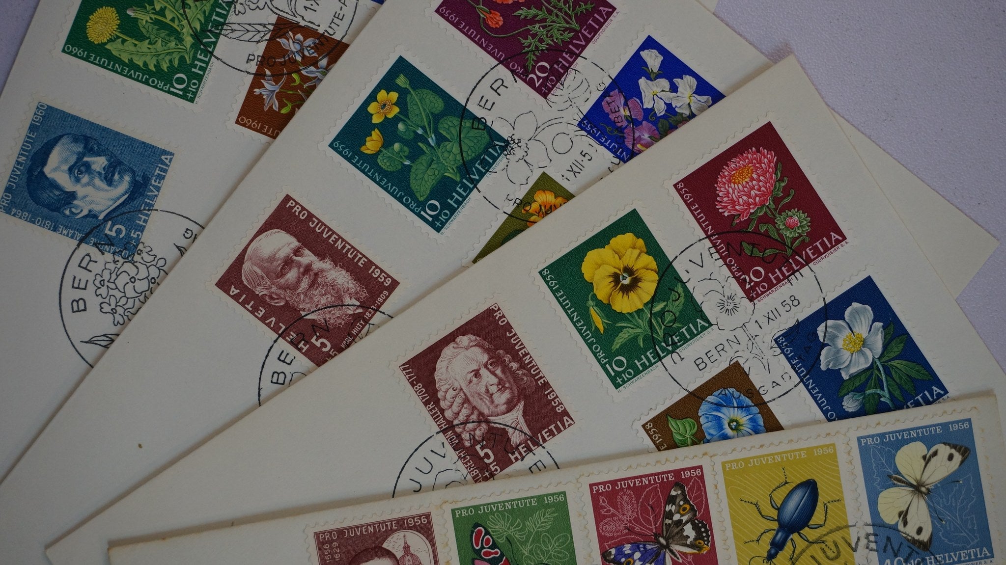 CH - Pro Juventute - Satz FDC 1956 / 1958 / 1959 / 1960