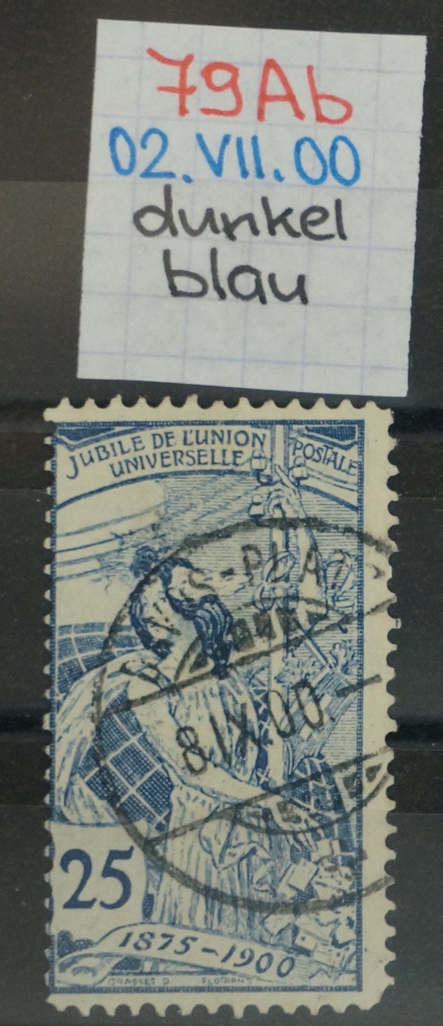 CH - UPU - SBK Nr. 79Ab - Vollstempel Davos Platz