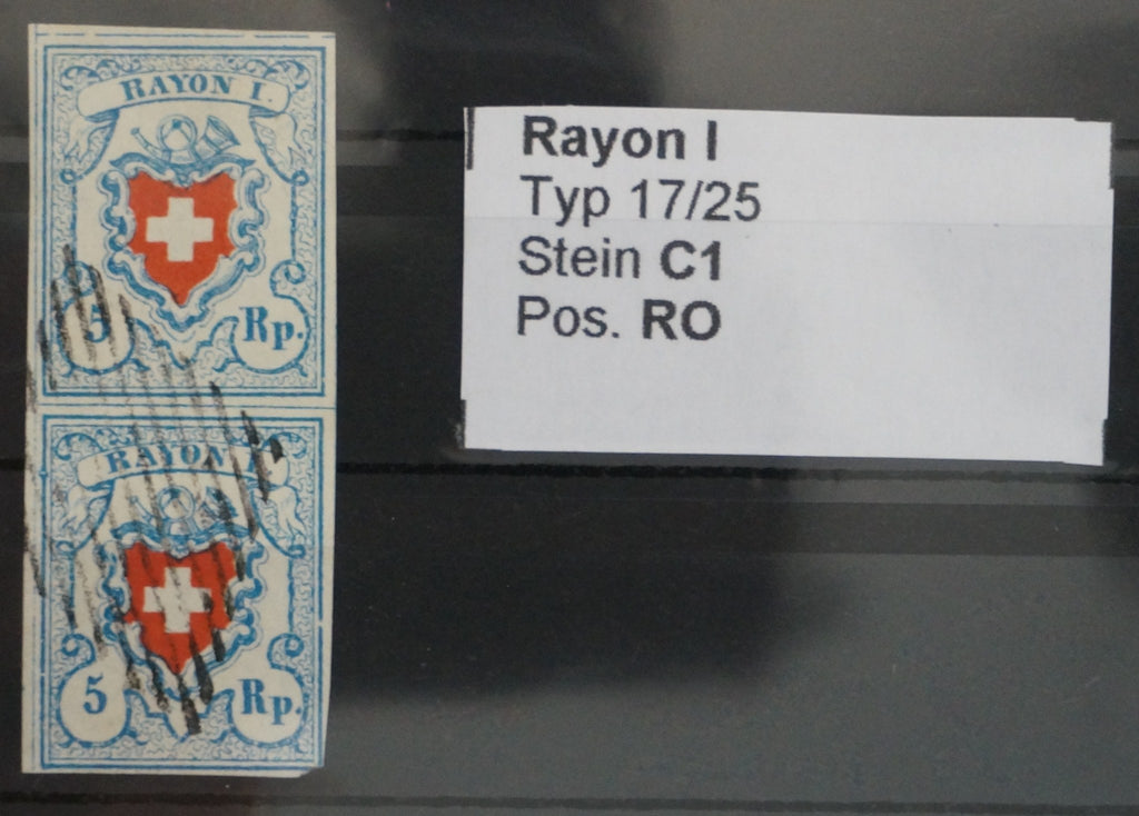 CH - Rayon I - SBK Nr. 17II - Typ 17/25 - Stein C1/RO