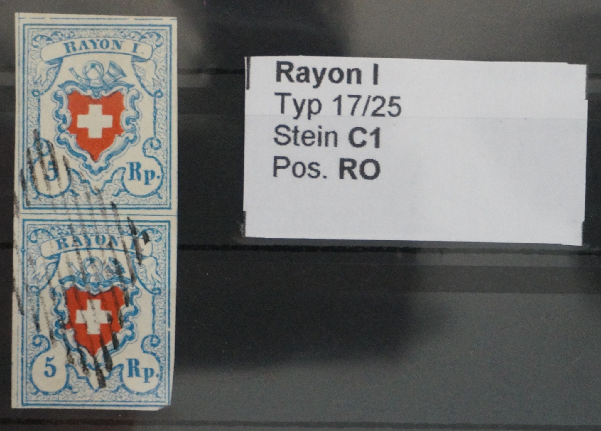 CH - Rayon I - SBK Nr. 17II - Typ 17/25 - Stein C1/RO