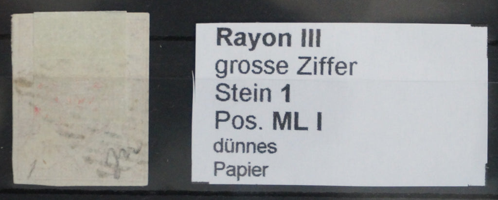 CH - Rayon III - SBK Nr. 20 - Stein 1 / MLI - dünnes Papier