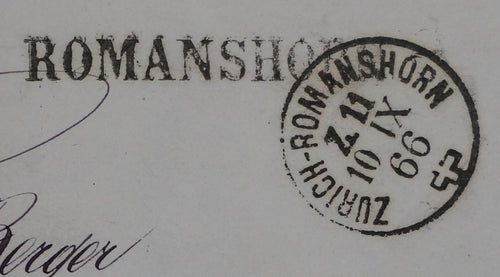 CH - Brief - Brief Altdorf - Stabstempel Romanshorn - PRACHT