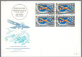 CH - Flugpost - Zst. Nr. F46 - FDC mit 4er Block