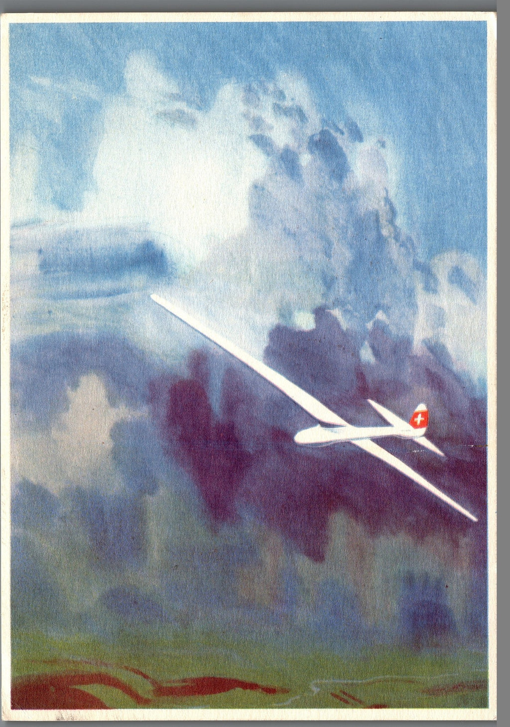 CH - Flugpost - Pro Aero AK's mit Zst. Nr. F41 - selten (1)