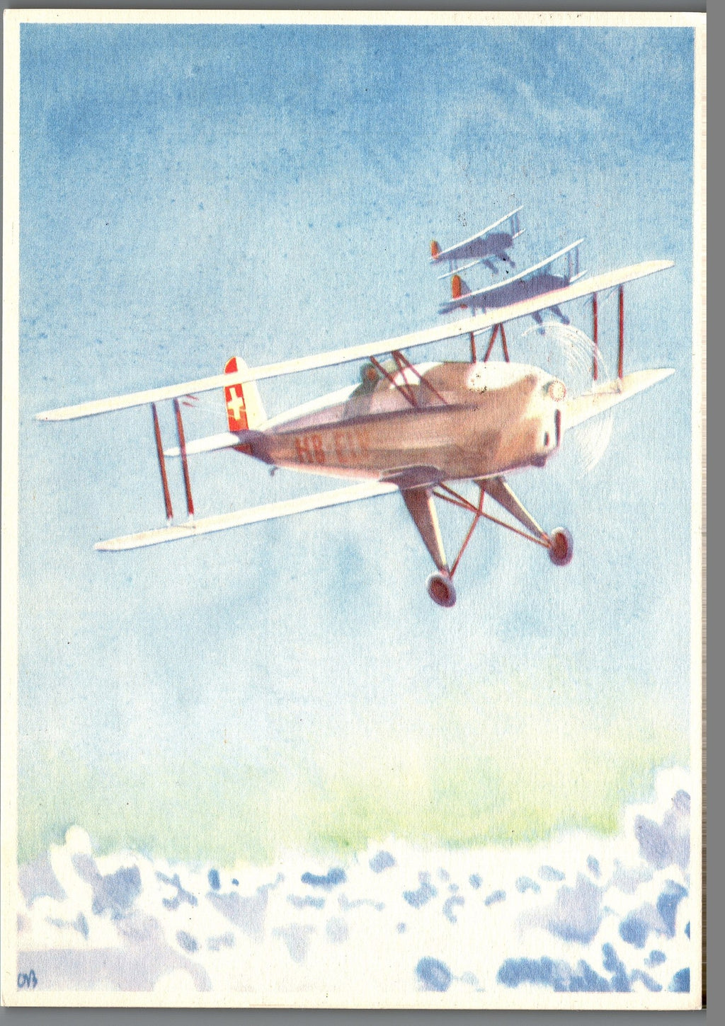 CH - Flugpost - Pro Aero AK's mit Zst. Nr. F41 - selten (1)