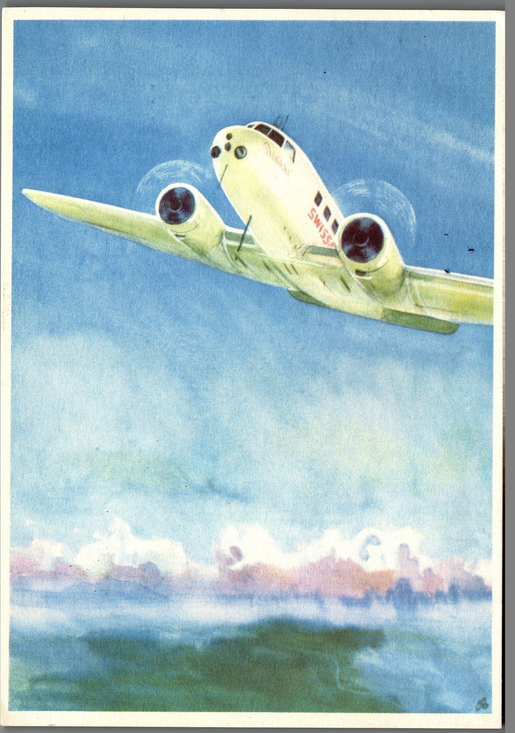 CH - Flugpost - Pro Aero AK's mit Zst. Nr. F41 - selten (2)