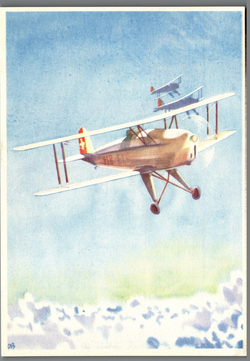 CH - Flugpost - Pro Aero AK's mit Zst. Nr. F41 - selten (2)