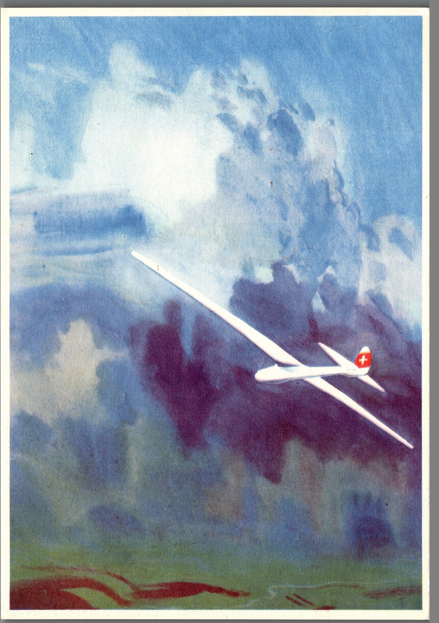 CH - Flugpost - Pro Aero AK's mit Zst. Nr. F41 - selten (3)