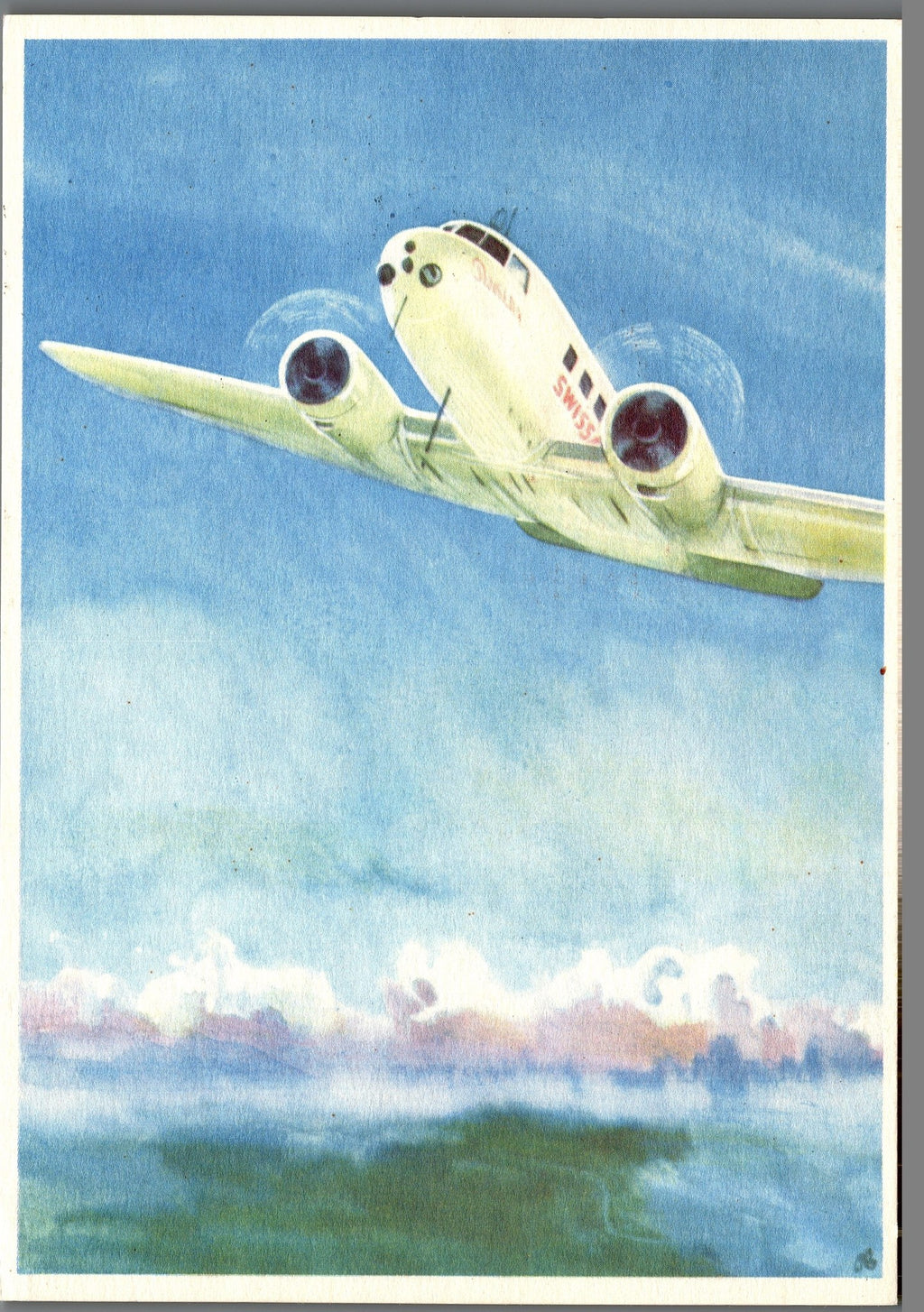 CH - Flugpost - Pro Aero AK's mit Zst. Nr. F41 - selten (3)