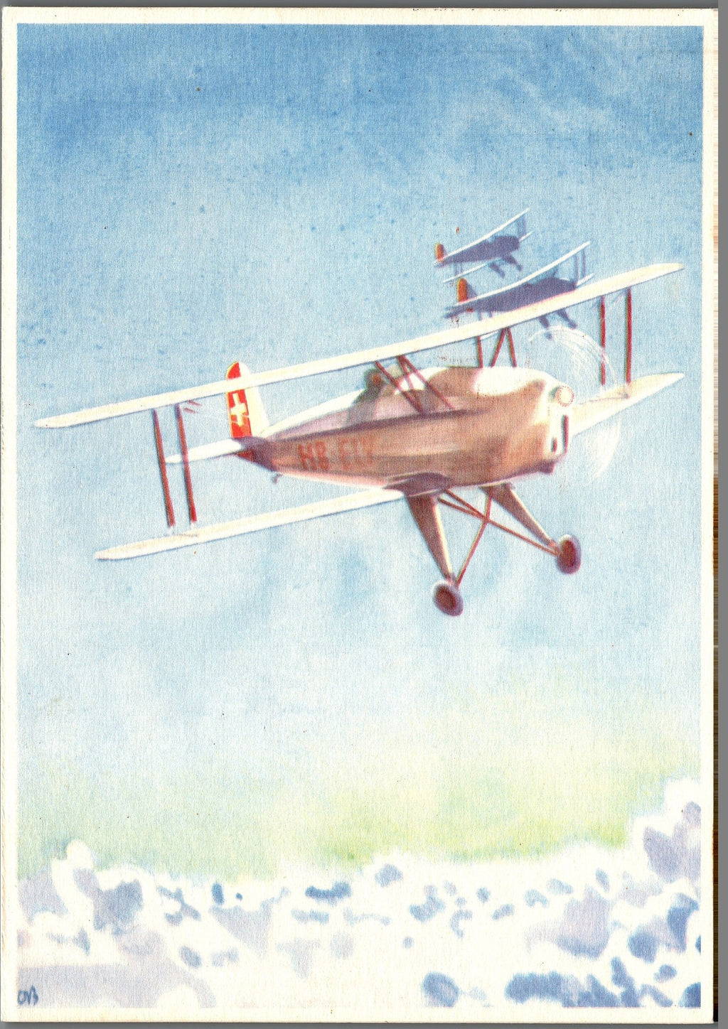 CH - Flugpost - Pro Aero AK's mit Zst. Nr. F41 - selten (3)