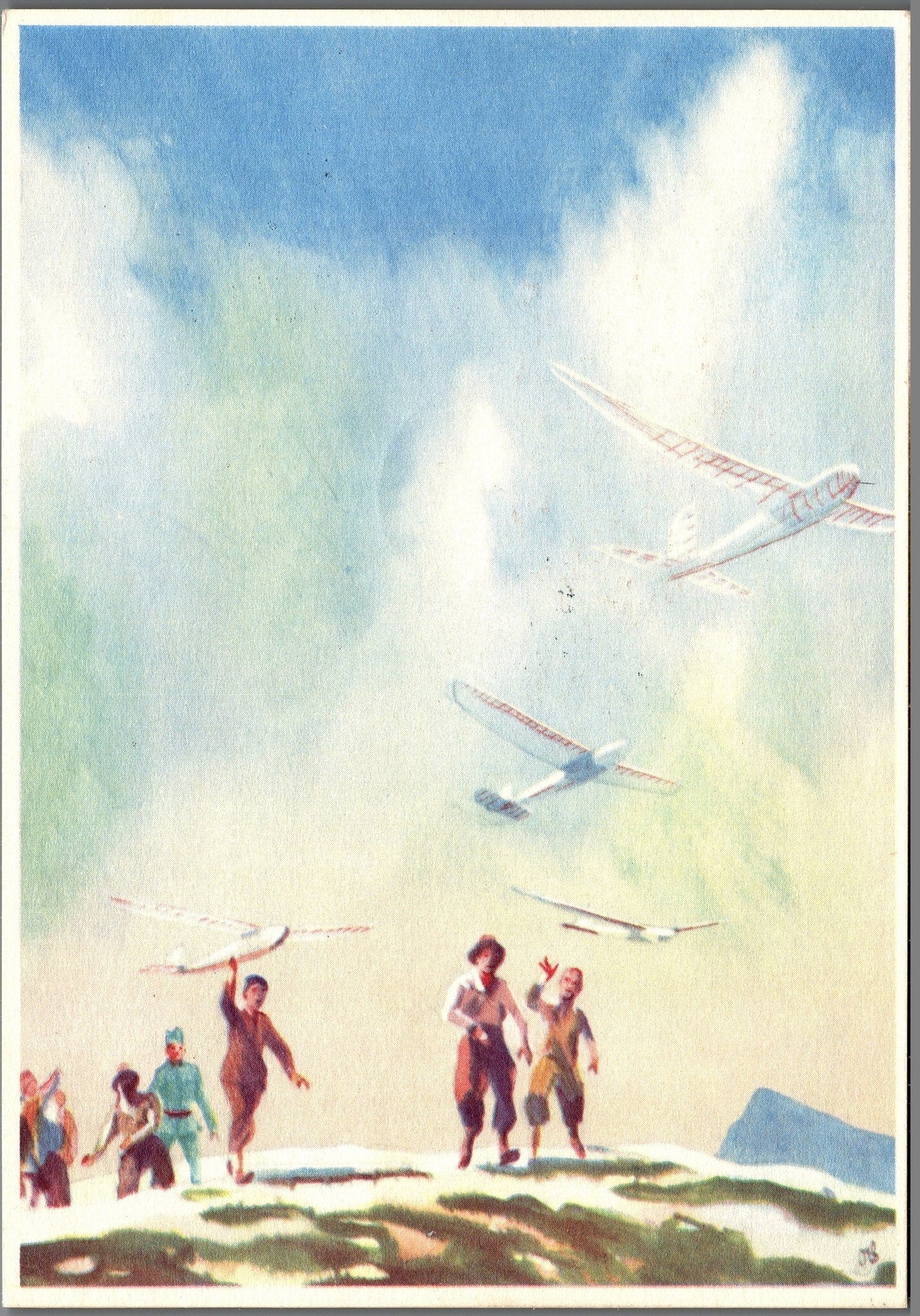 CH - Flugpost - Pro Aero AK's mit Zst. Nr. F41 - selten (3)
