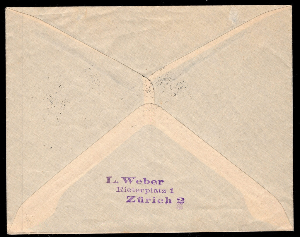 CH - Flugpost - Sonderflug - SF 25.9a - Brief n. St. Gallen