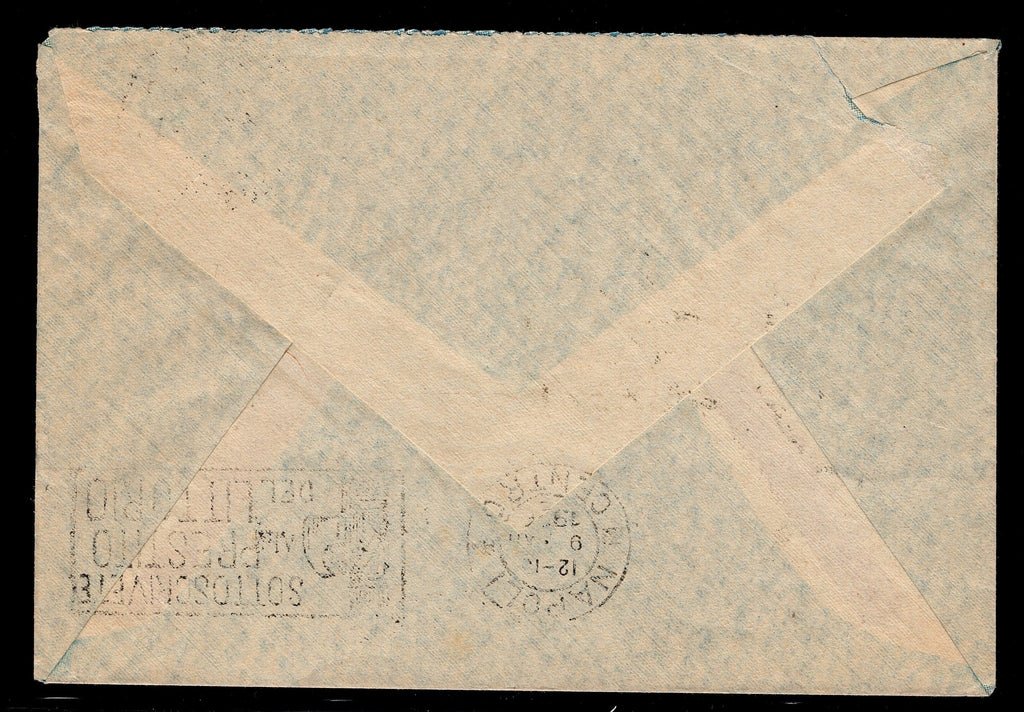 CH - Flugpost - Sonderflug - SF 26.7a mit AkS Napoli