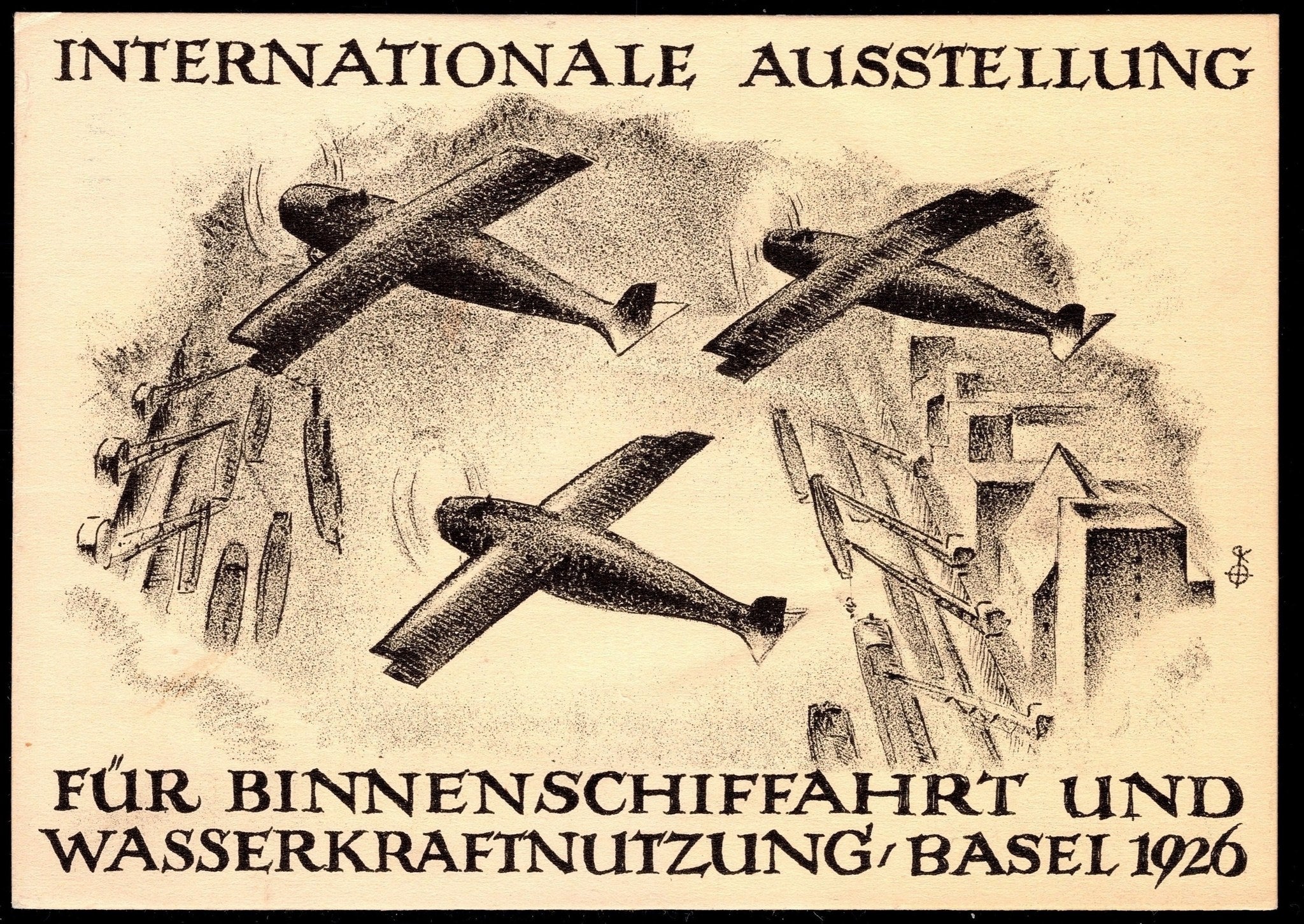 CH - Flugpost - Sonderflug - SF 26.3e mit Vignette n. Zürich